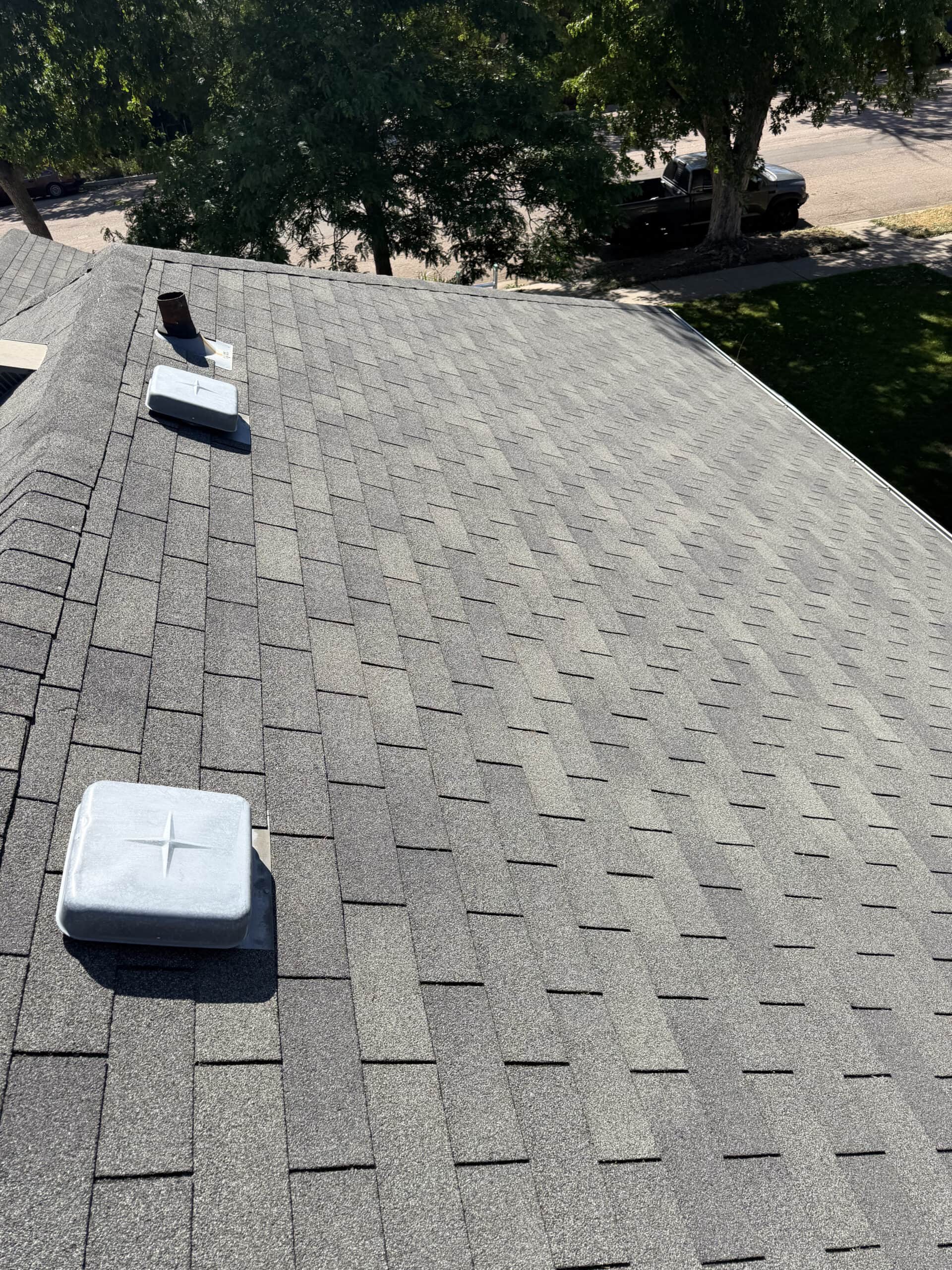 Asphalt shingle roof and ventilation inspected by RTII in Colorado Springs, Colorado