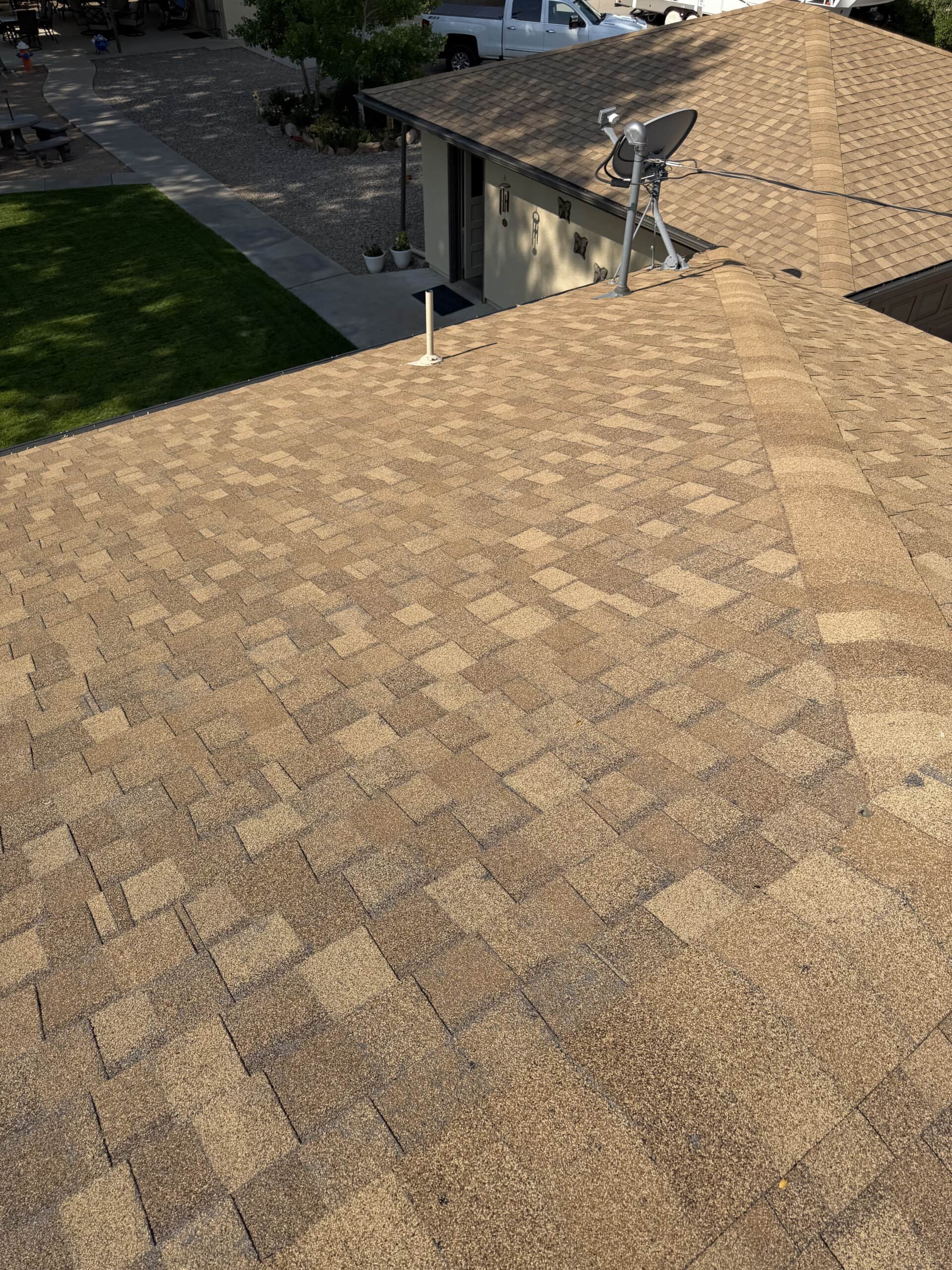 Residential asphalt shingle roof system inspected by RTII in Pueblo, Colorado