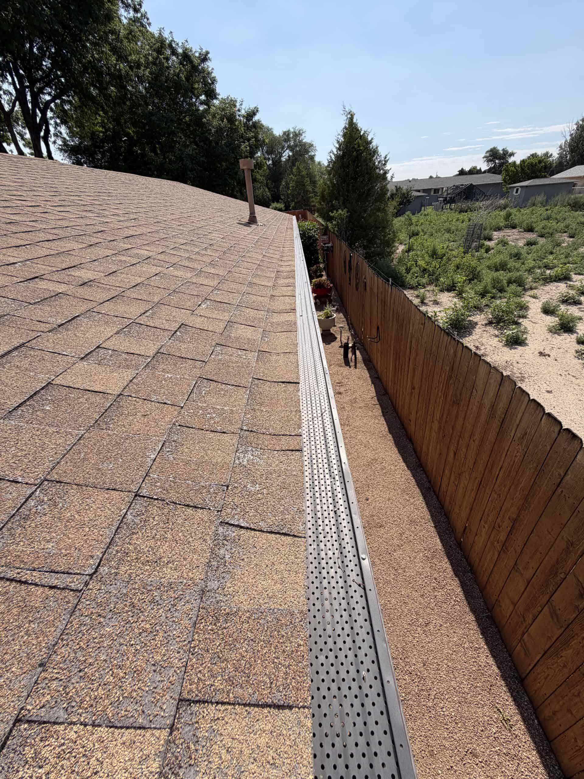 Roof edge and eave area inspected by RTII during a Pueblo Colorado roof inspection